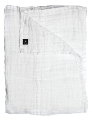 lněný přehoz HANNELIN/white-white